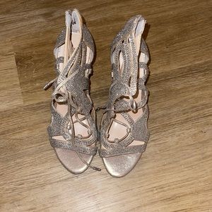 Never worn INC Tie Up Heels